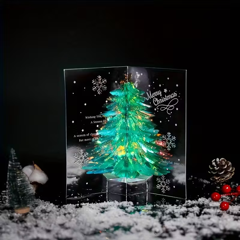 3D Pop-Up Christmas Tree Greeting Card