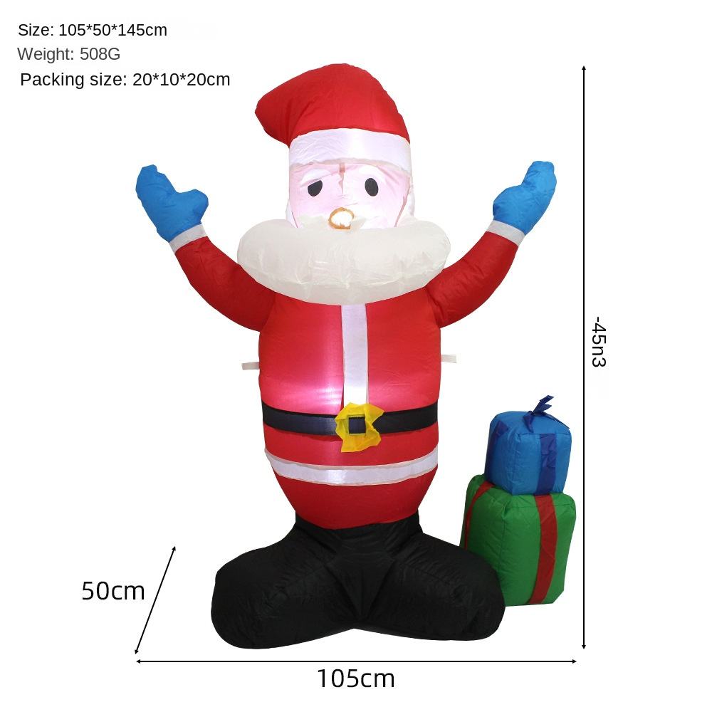 Outdoor Inflatable Giant Santa Claus Decoration – Festive Air-Blown Christmas Display