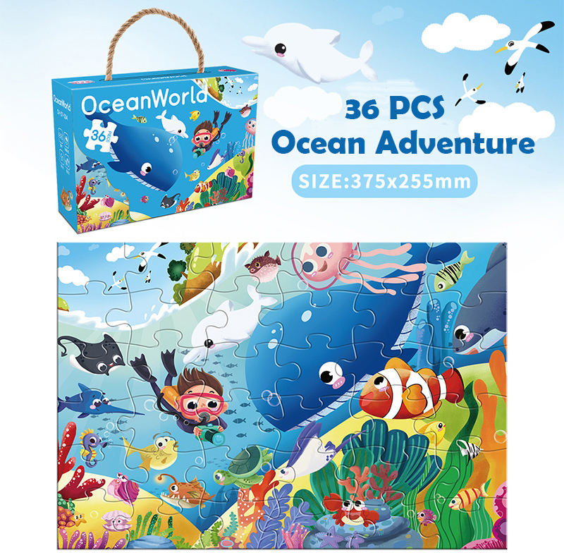 36-Piece Cartoon Jigsaw Puzzle Set