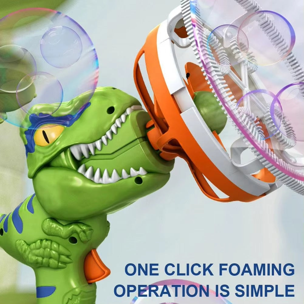 2 in 1 Electric Bubble Gun Toy Kids Fun Dinosaur
