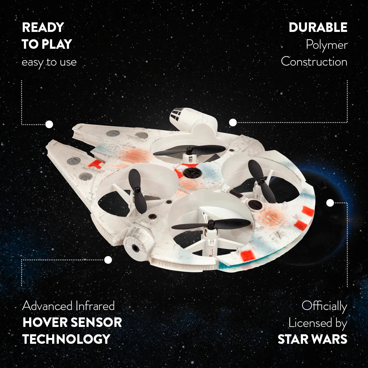 Star Wars Millennium Falcon Motion-Sensing Quadcopter