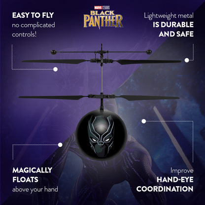 Marvel Avengers Black Panther IR UFO Ball Helicopter