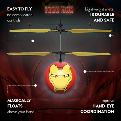 Marvel Avengers Iron Man IR UFO Ball Helicopter