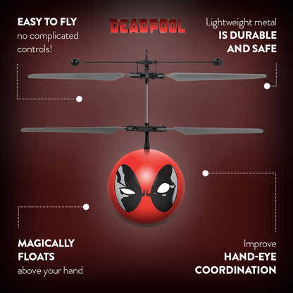 Marvel X-Men Deadpool IR UFO Ball Helicopter