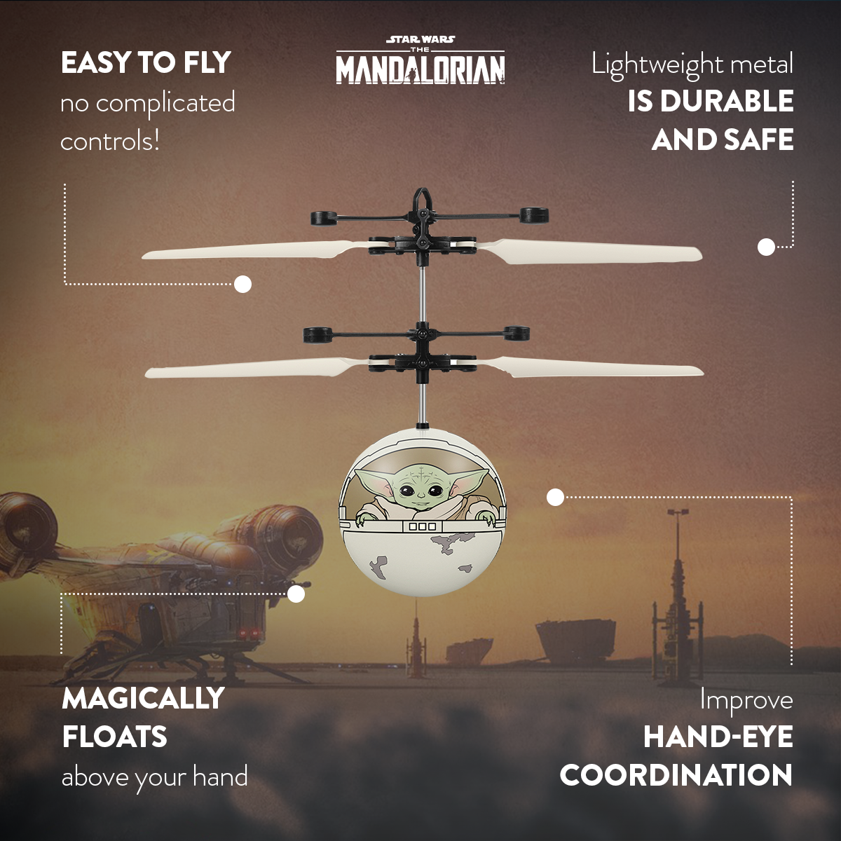 LED Flying UFO Toy – Hover Helicopter Ball for Kids