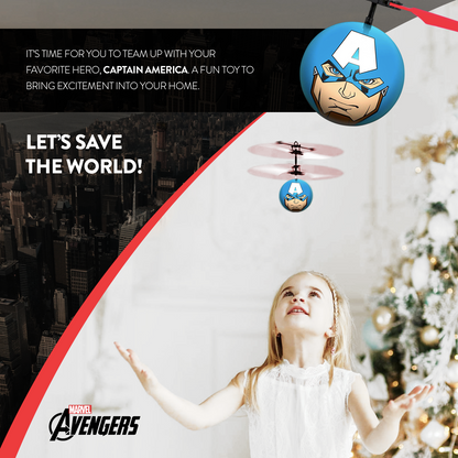 Marvel Avengers Captain America IR UFO Ball Helicopter