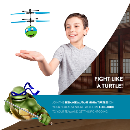 Nickelodeon TMNT Leonardo IR UFO Ball Helicopter