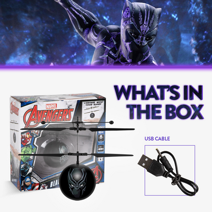 Marvel Avengers Black Panther IR UFO Ball Helicopter