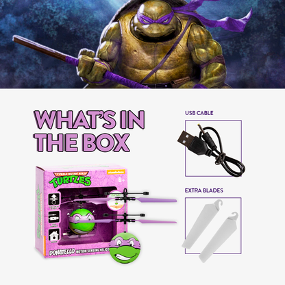 Nickelodeon TMNT Donatello IR UFO Ball Helicopter