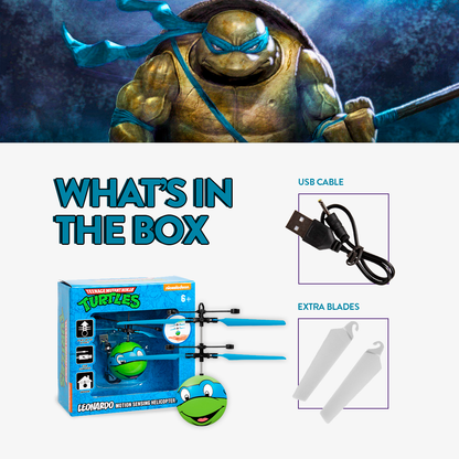 Nickelodeon TMNT Leonardo IR UFO Ball Helicopter