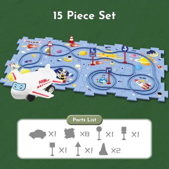 PuzzleRacer™ Kid's Car Track