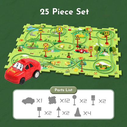 PuzzleRacer™ Kid's Car Track