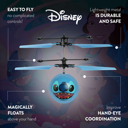 Disney Stitch Motion Sensing IR UFO Ball Helicopter