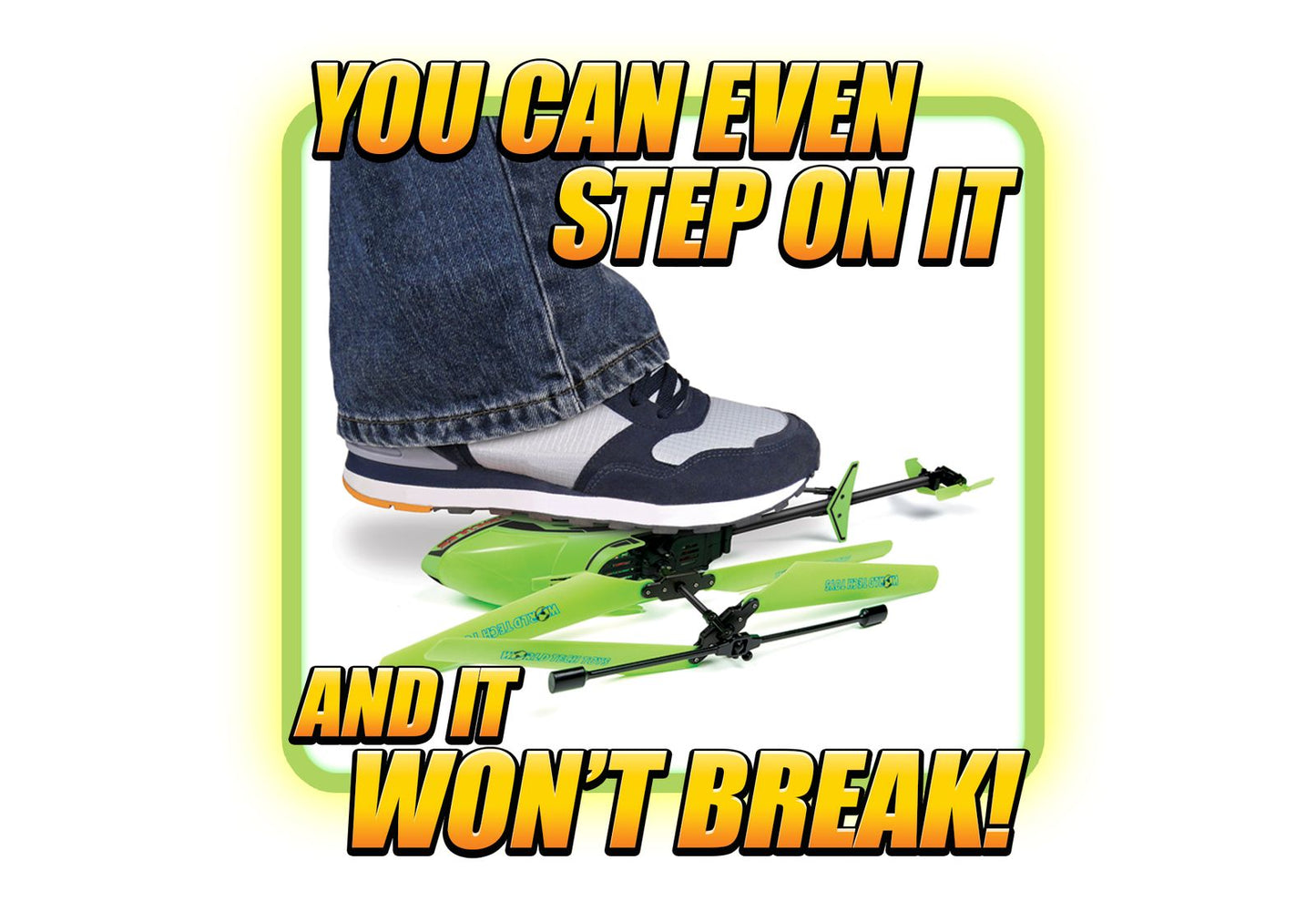 Hercules Glow in the Dark 3.5CH Gyro Helicopter – Unbreakable Remote Control Helicopter with LED Lights and USB Recharge