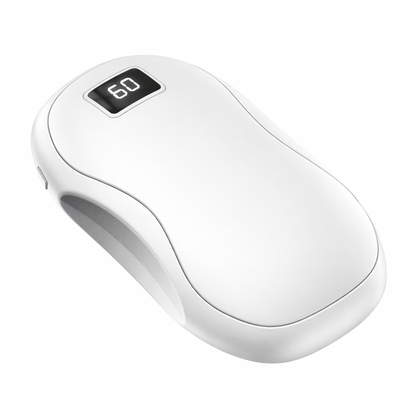 2-in-1 Portable Hand Warmer & 3500mAh Power Bank – 3-Gear Adjustable Heat, Digital Display, Overheat Protection – Compact Pocket Heater for Outdoors