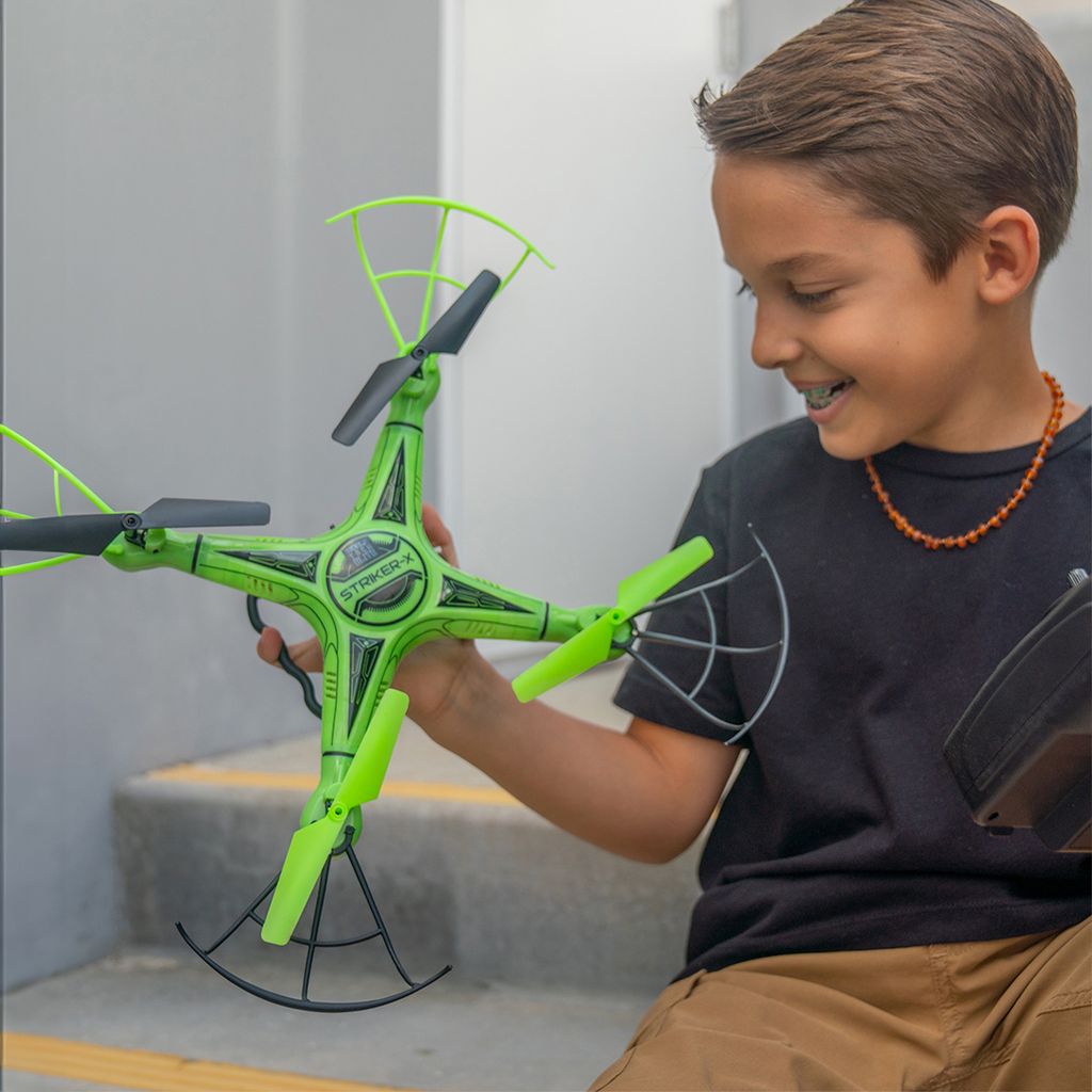Striker-X Glow-in-the-Dark HD Camera Drone – 2.4GHz RC Quadcopter with HD Video & Night Flight Lights