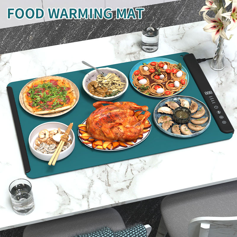 2025 Foldable Electric Food Warming Mat – Fast-Heating Silicone Warming Tray – Smart Temperature Control & Auto Shut-Off