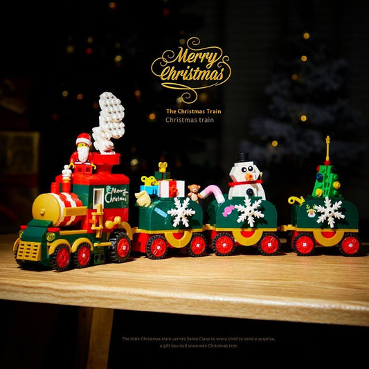 Santa Claus Train Building Blocks