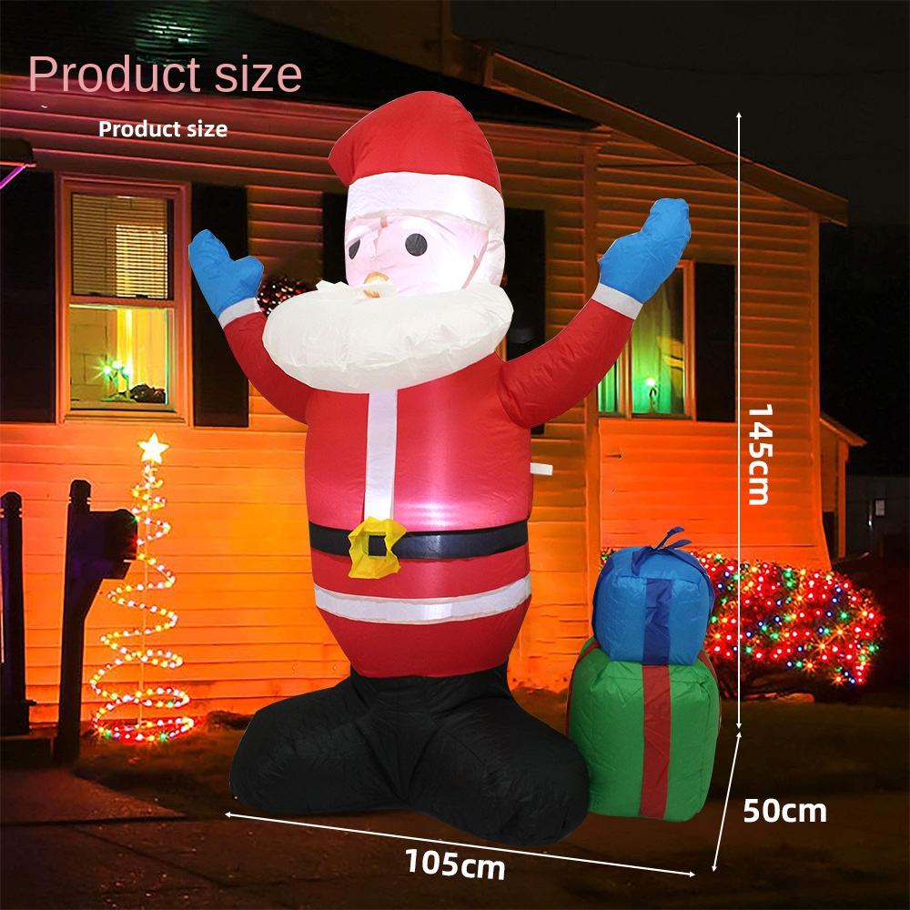 Outdoor Inflatable Giant Santa Claus Decoration – Festive Air-Blown Christmas Display