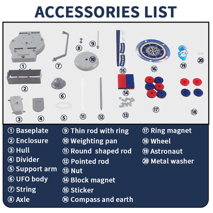 12-in-1 Anti-Gravity Magnetic Science Experiment Kit