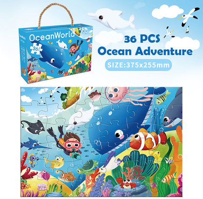 36-Piece Cartoon Jigsaw Puzzle Set