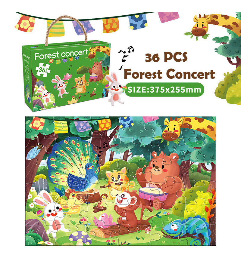 36-Piece Cartoon Jigsaw Puzzle Set