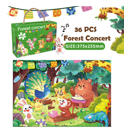 36-Piece Cartoon Jigsaw Puzzle Set