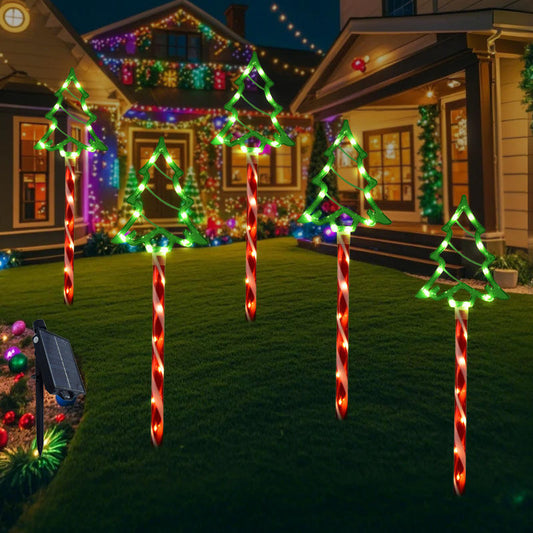 Waterproof Solar LED Christmas Tree Light – Outdoor Garden & Lawn Decoration