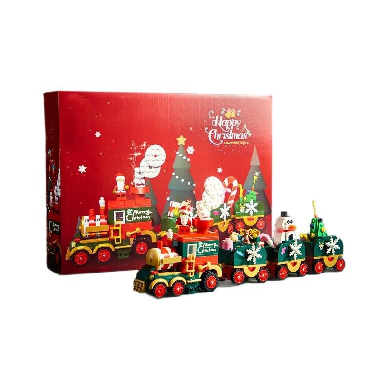 Santa Claus Train Building Blocks