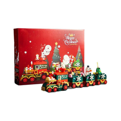 Santa Claus Train Building Blocks