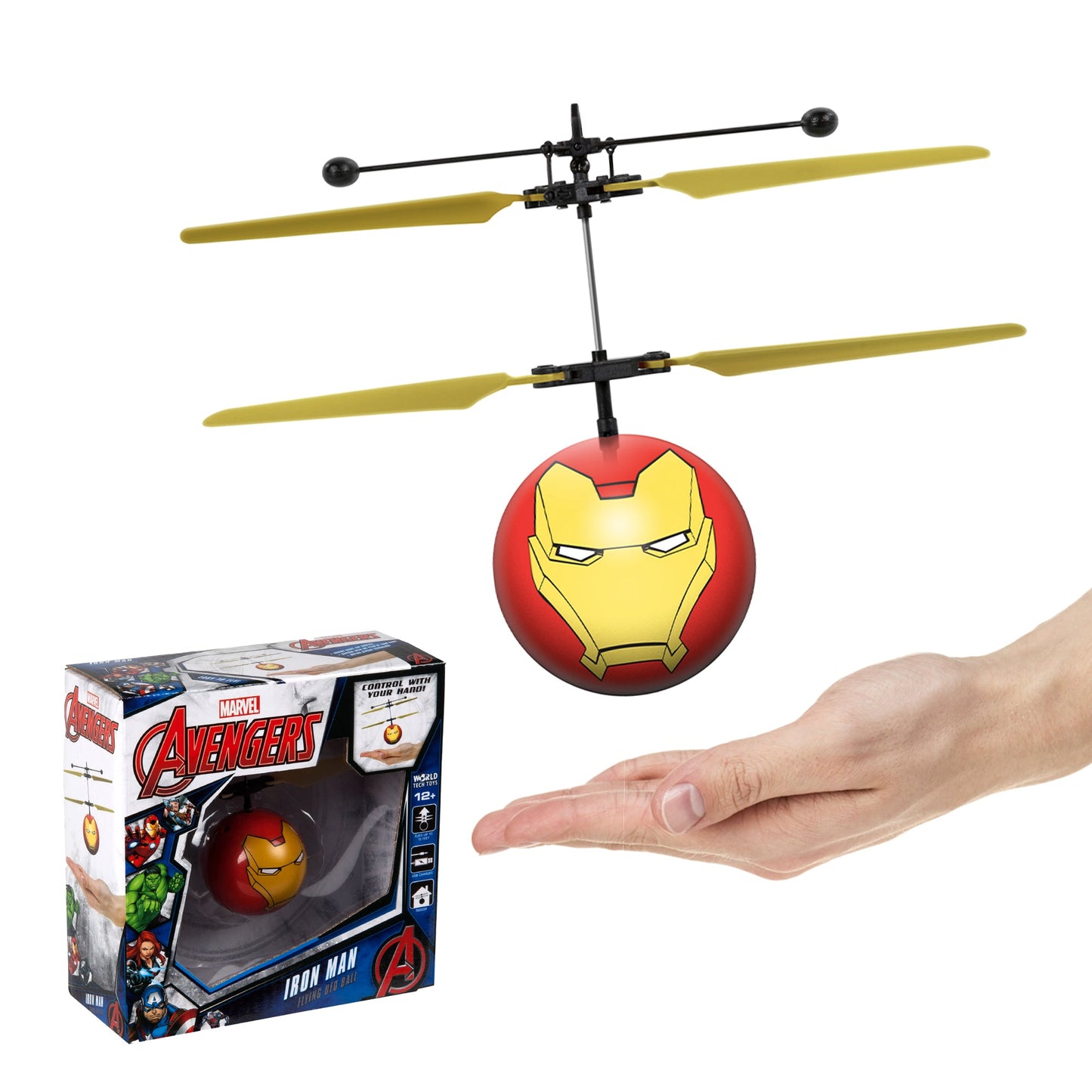 Marvel Avengers Iron Man IR UFO Ball Helicopter