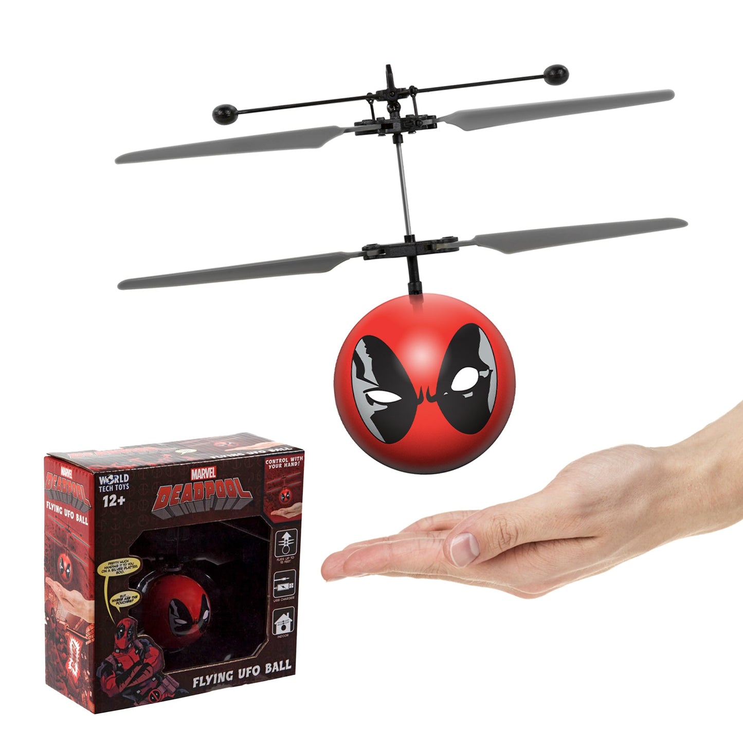 Marvel X-Men Deadpool IR UFO Ball Helicopter