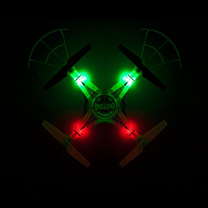 Striker-X Glow-in-the-Dark HD Camera Drone – 2.4GHz RC Quadcopter with HD Video & Night Flight Lights