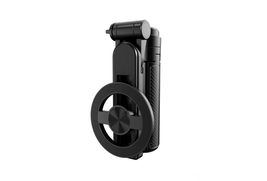 4-in-1 Magnetic Mini Selfie Stick Tripod – MagSafe Compatible 360° Rotating Phone Mount with Bluetooth Remote