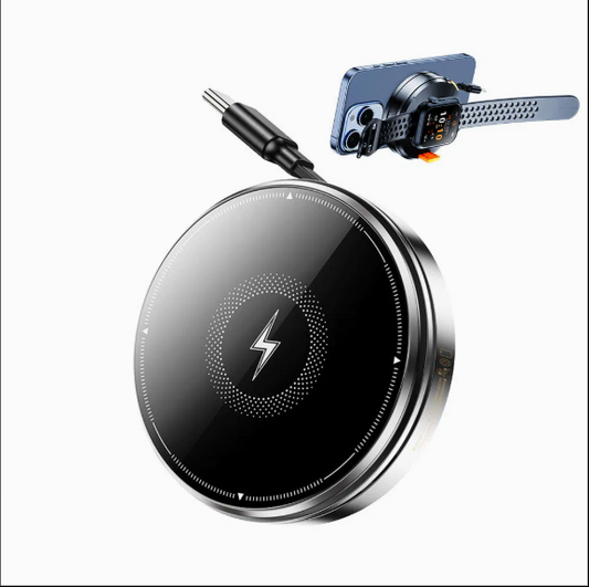 Ultra-Slim Zinc Alloy Wireless Charging Pad – Premium Qi-Certified Fast Charger