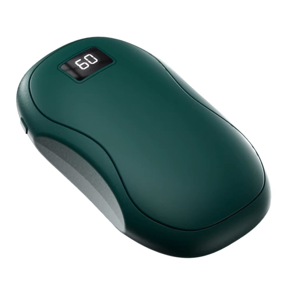 2-in-1 Portable Hand Warmer & 3500mAh Power Bank – 3-Gear Adjustable Heat, Digital Display, Overheat Protection – Compact Pocket Heater for Outdoors