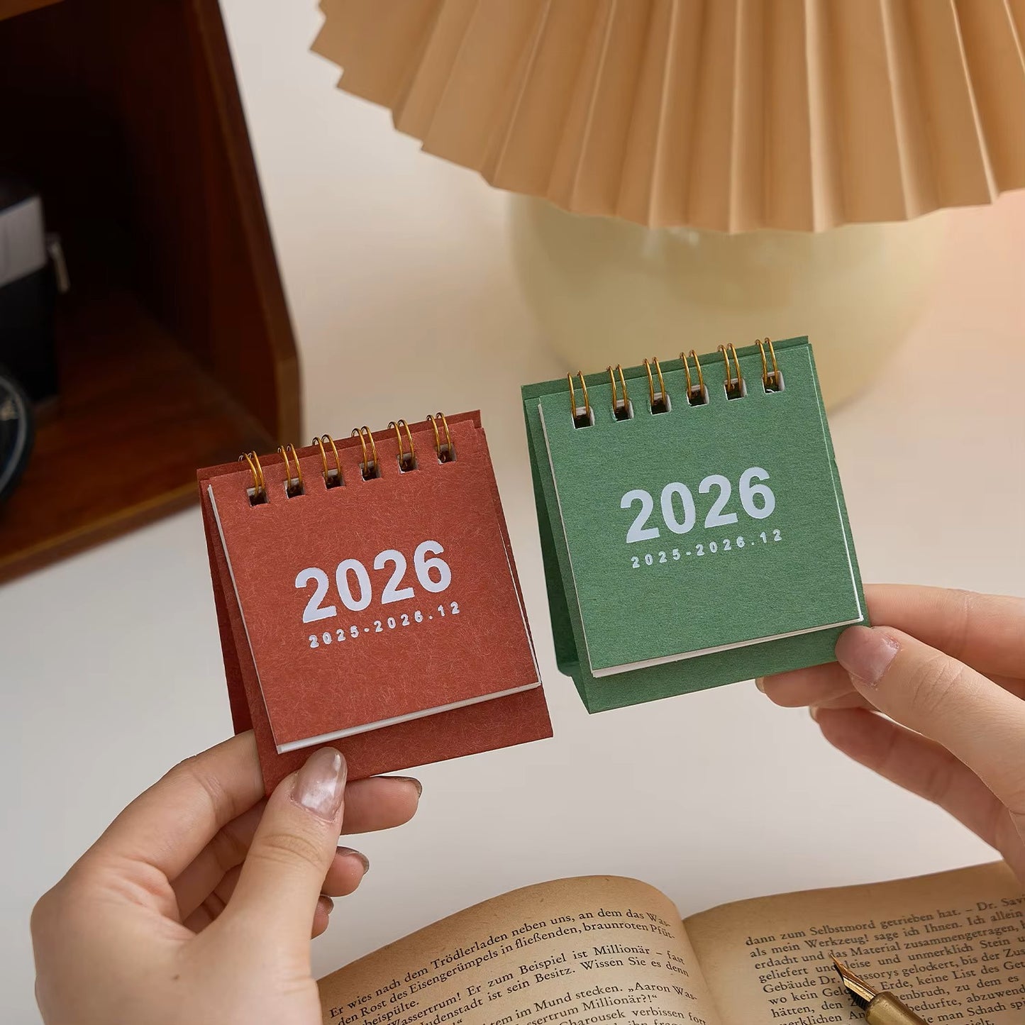 2026 Mini Simple Desk Calendar – Compact Standing Desktop Calendar