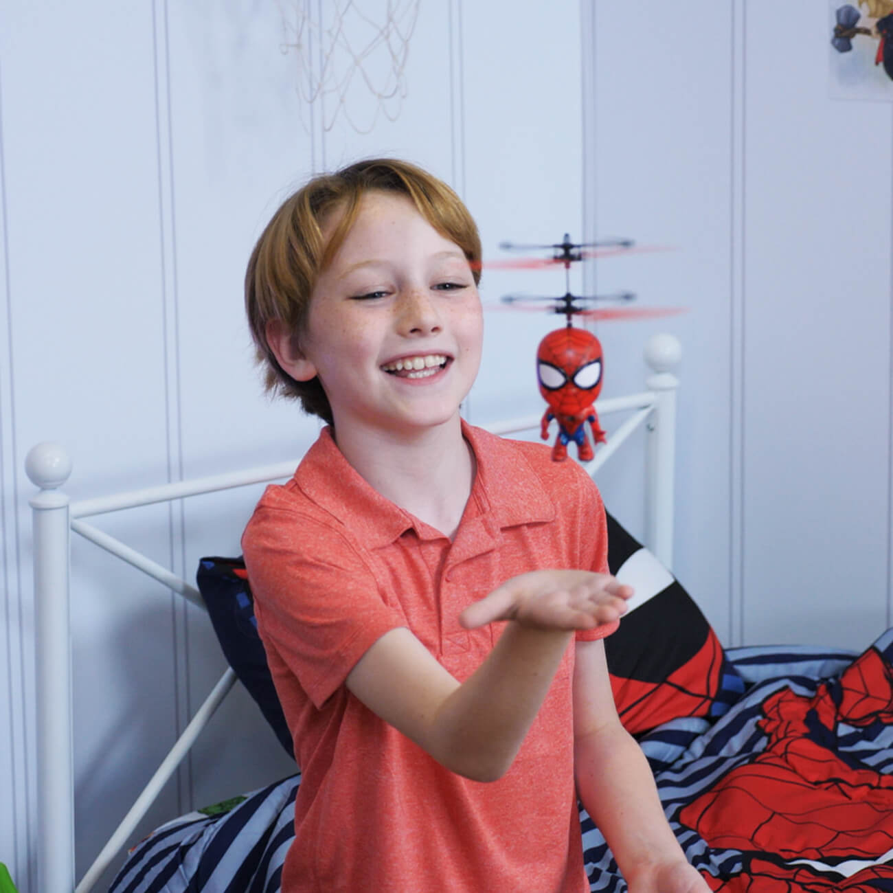 LED Flying Hero Toy – Light-Up UFO Action Figure for Kids