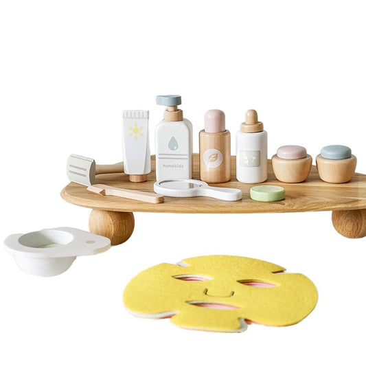 Wooden Kids Makeup Pretend Play Set