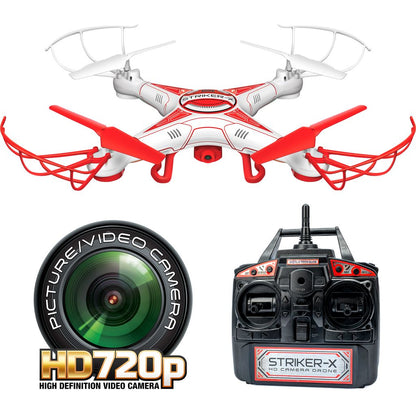 Striker-X HD Camera Drone – 2.4GHz RC Quadcopter with HD Video & Photo Capture