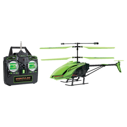 Hercules Glow in the Dark 3.5CH Gyro Helicopter – Unbreakable Remote Control Helicopter with LED Lights and USB Recharge