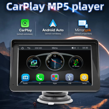 7-Inch Portable Touchscreen Car Multimedia Player with Wireless Connectivity