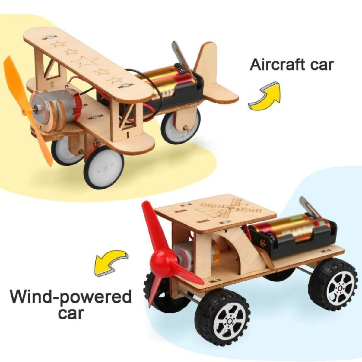 Wooden STEM 3D Vehicle Building Kit