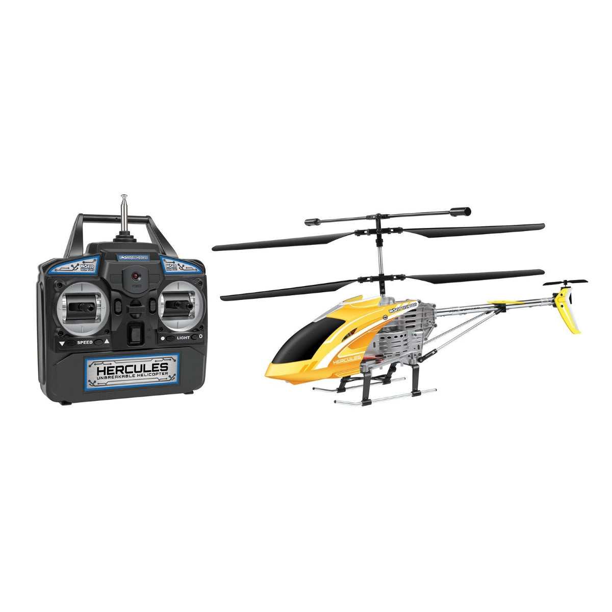 Hercules 3.5CH Gyro Helicopter – Unbreakable Remote Control Helicopter with LED Lights and USB Recharge