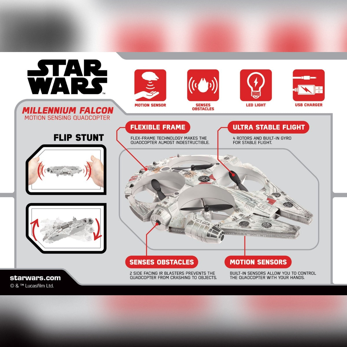 Star Wars Millennium Falcon Motion-Sensing Quadcopter